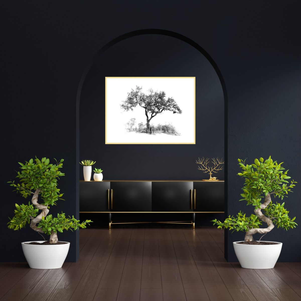 Elevate your home decor with Peter Dooley's unique contemporary art, infusing elegance into your interior spaces